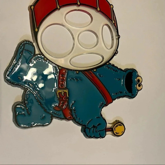 COOKIE MONSTER Vintage Stencil Applause Drummer - Picture 3 of 7